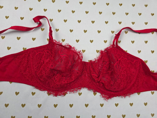 Victorias Secret Red Dream Angels Push Up Without Padding Bra 38C