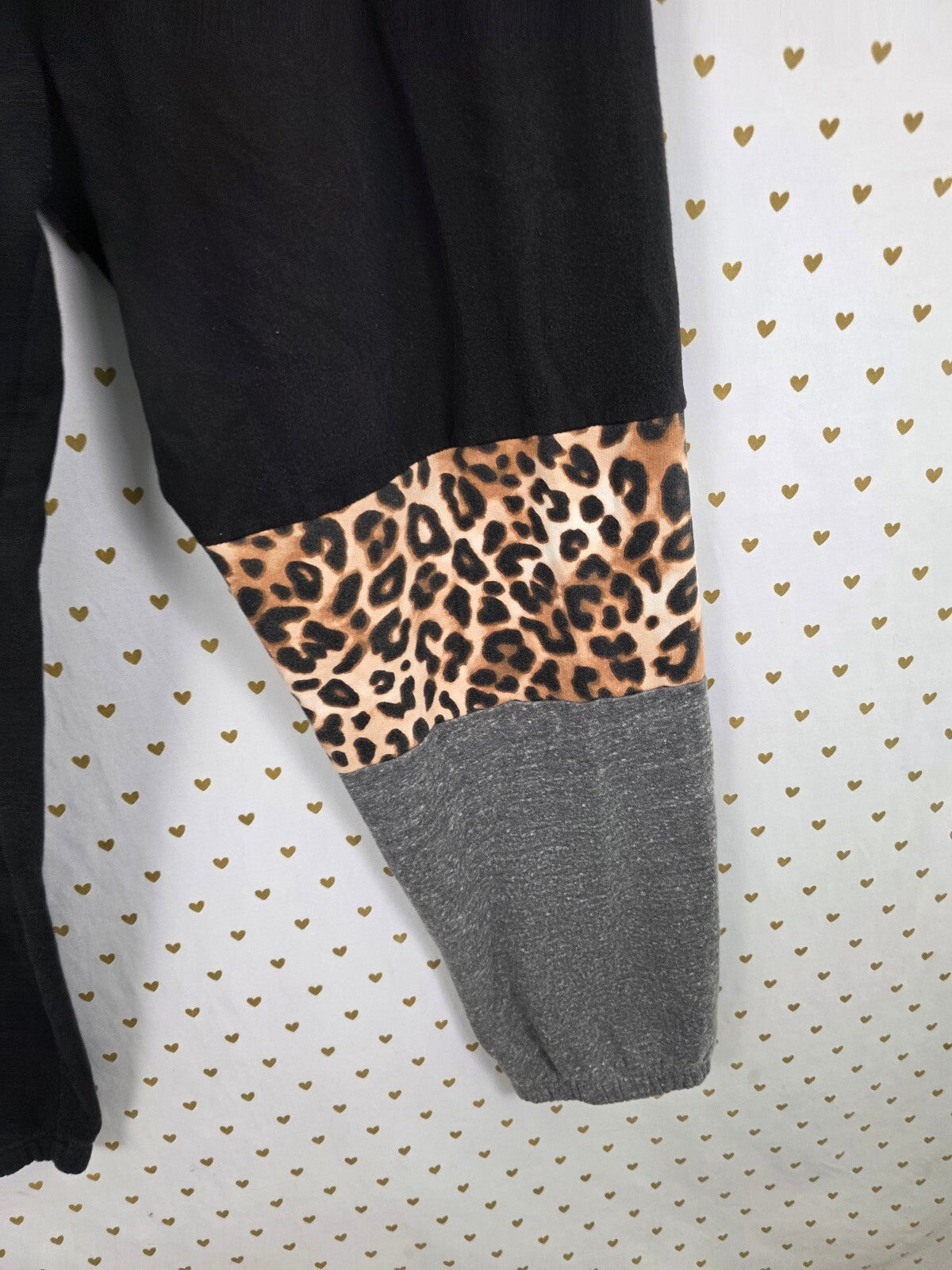 Victorias Secret PINK Leopard Stripe Cheetah Logo Sweats Sweatpants Medium