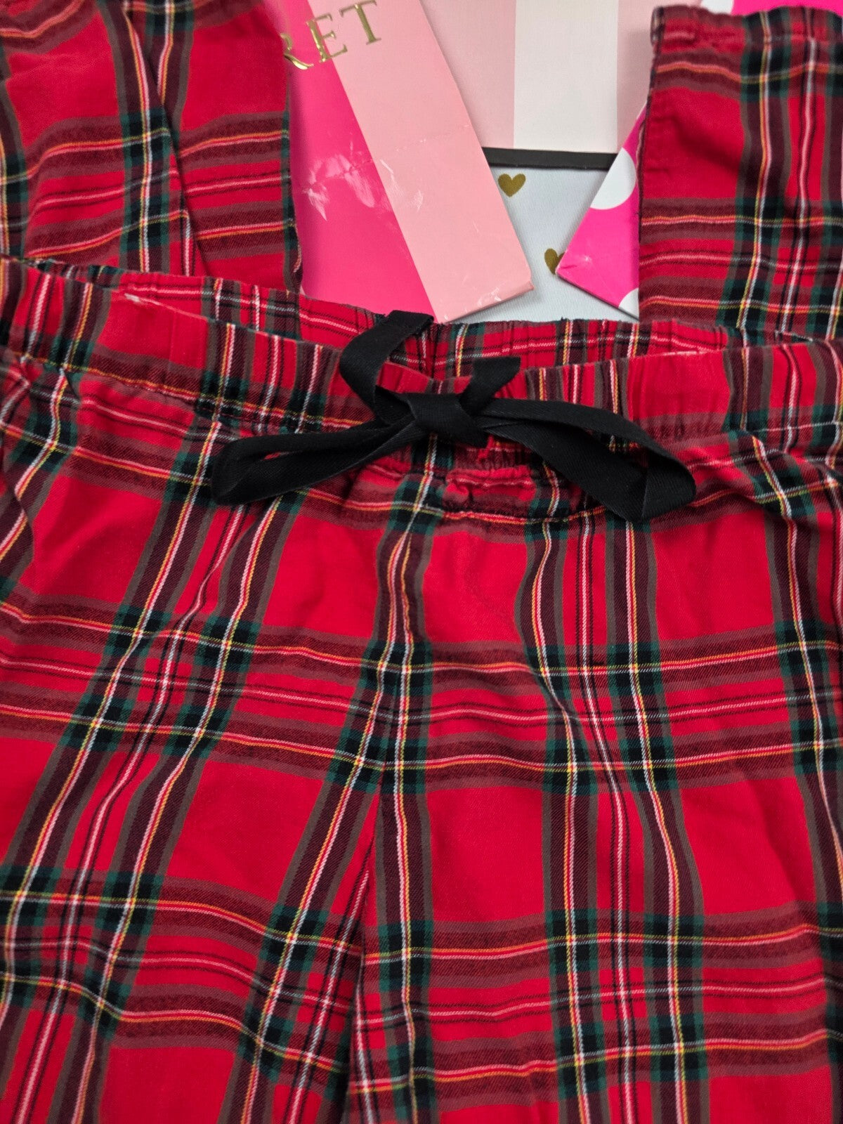 Victorias Secret Red Plaid Small Sleep Pants Pajama PJ Bottoms