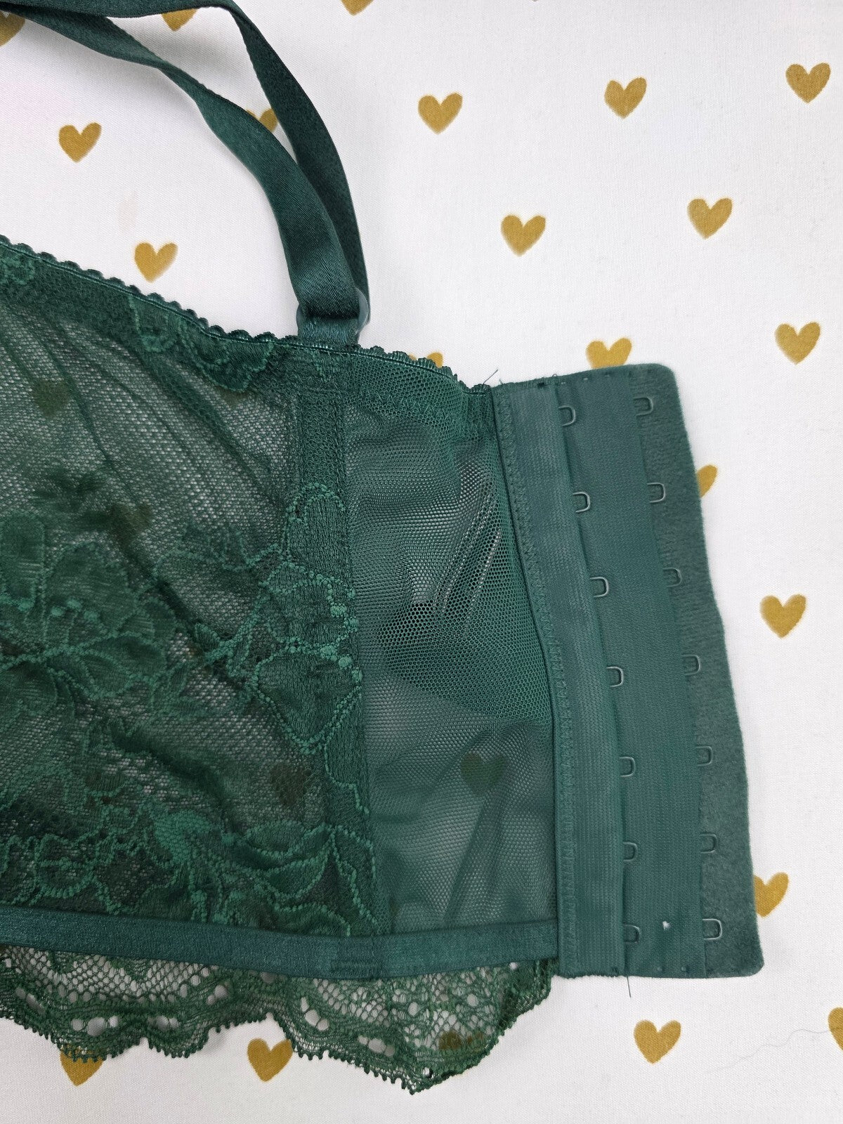 Victorias Secret Green SUPER Push Up Corset Bra Top Very Sexy 36D
