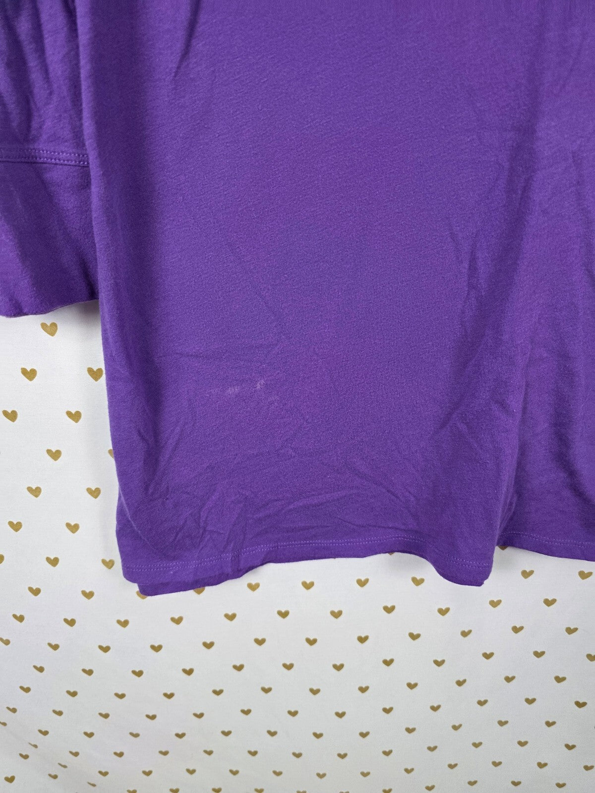 Victorias Secret vintage soft Studded Logo BLING Nightgown Sleep Shirt Purple SM
