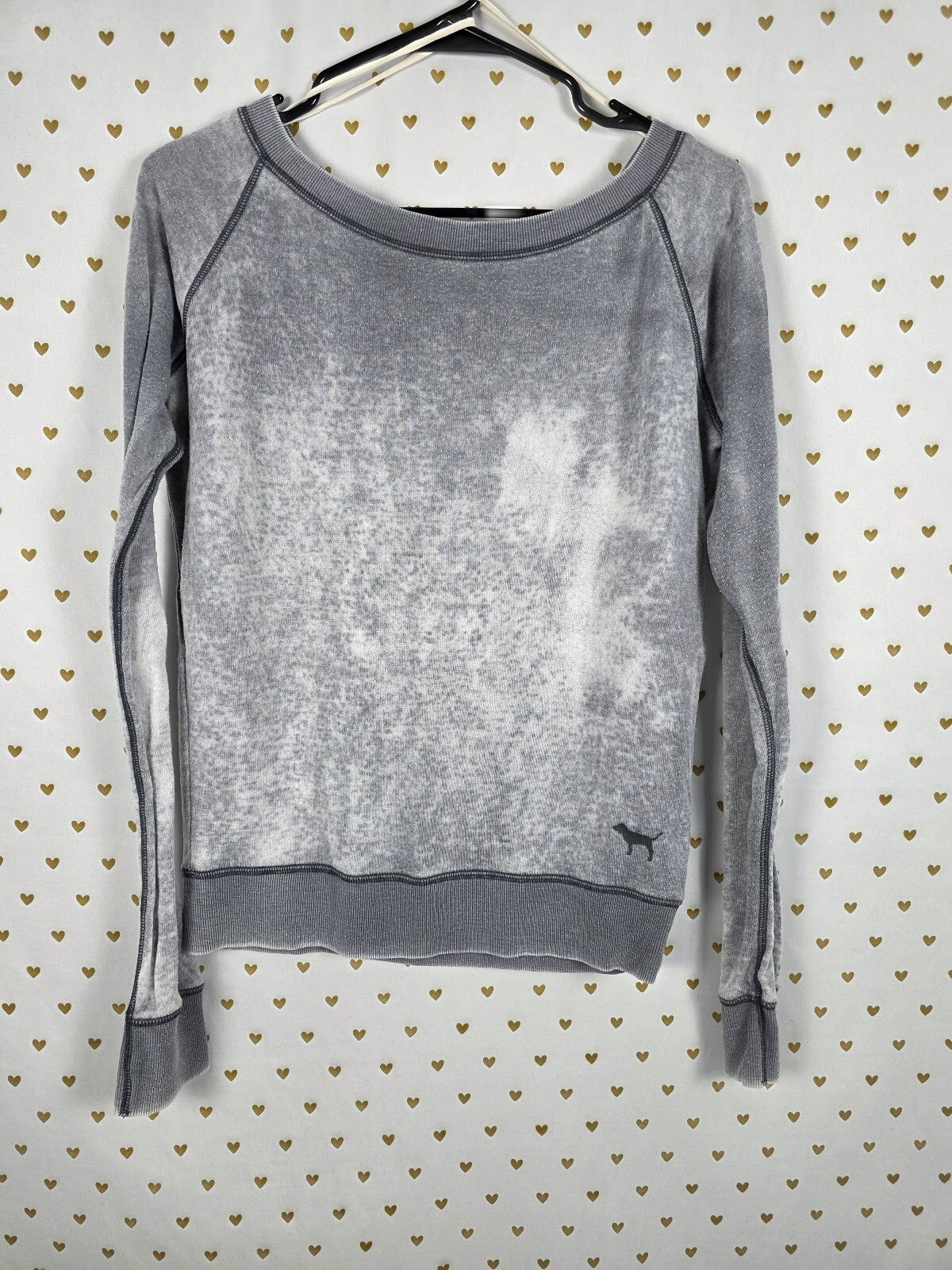 Victorias Secret Pink Vintage XS Burnout Slouchy Sweater Shirt Y2k