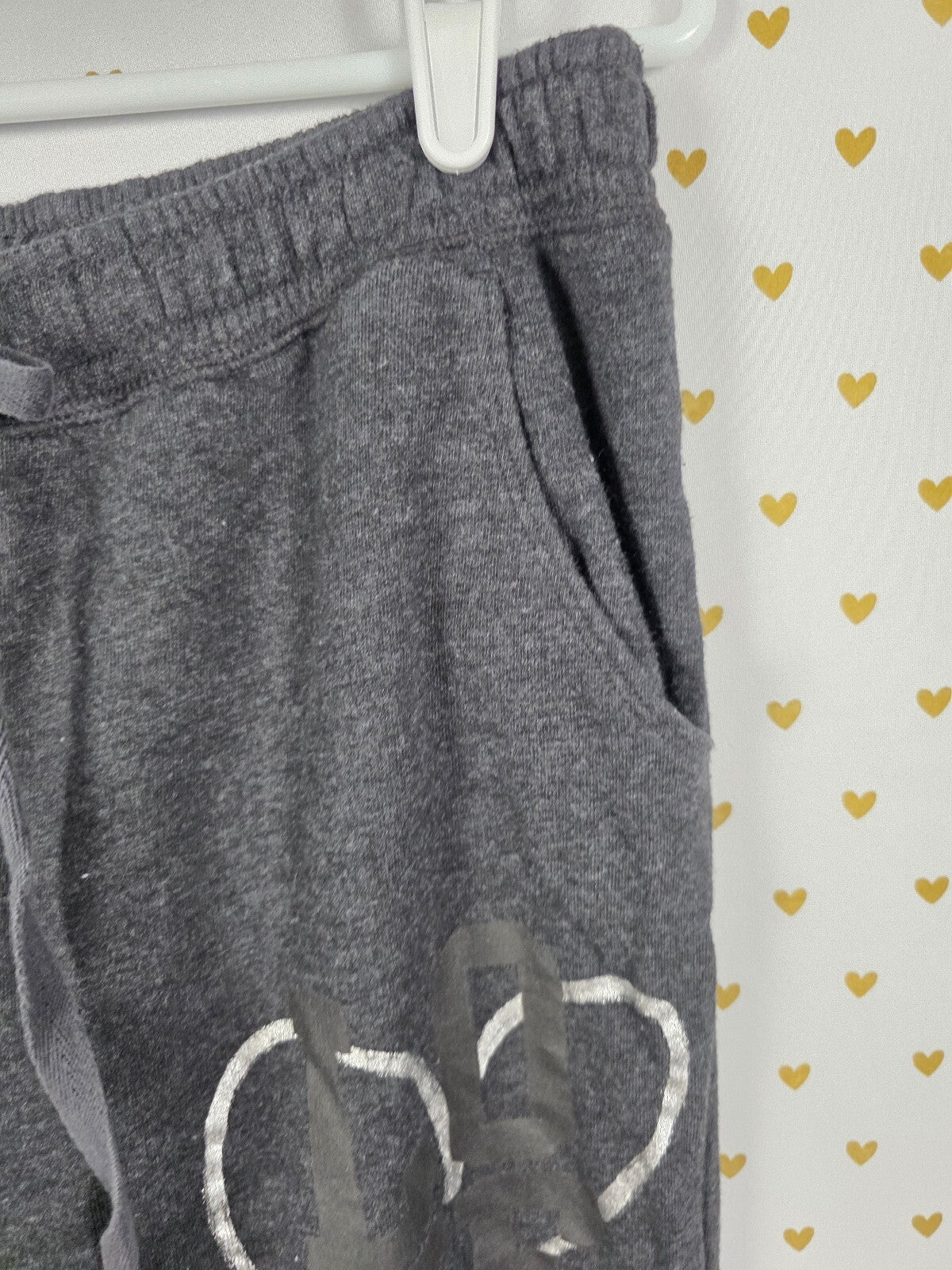 Victorias Secret PINK Vintage heart Love Sweats Sweatpants Y2k large Super Soft