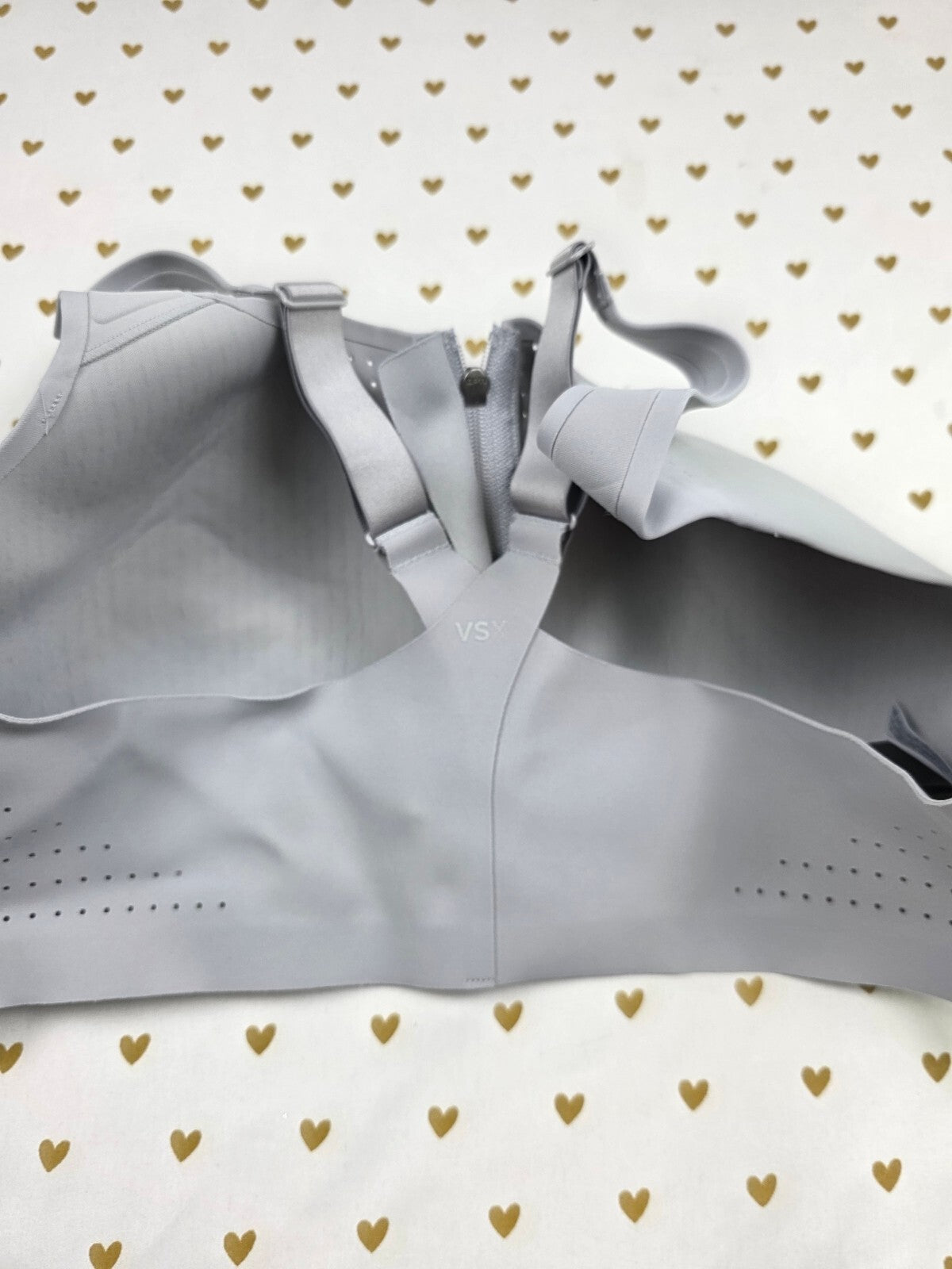 Victorias Secret Grey Supportive sports bra exercise Tank top VSX 40D