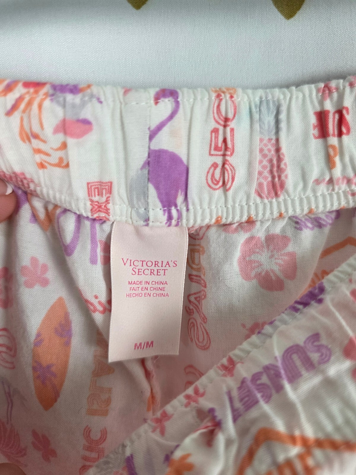 Victorias Secret Cute Medium Sleep Set 2pc Shirt Pants Medium