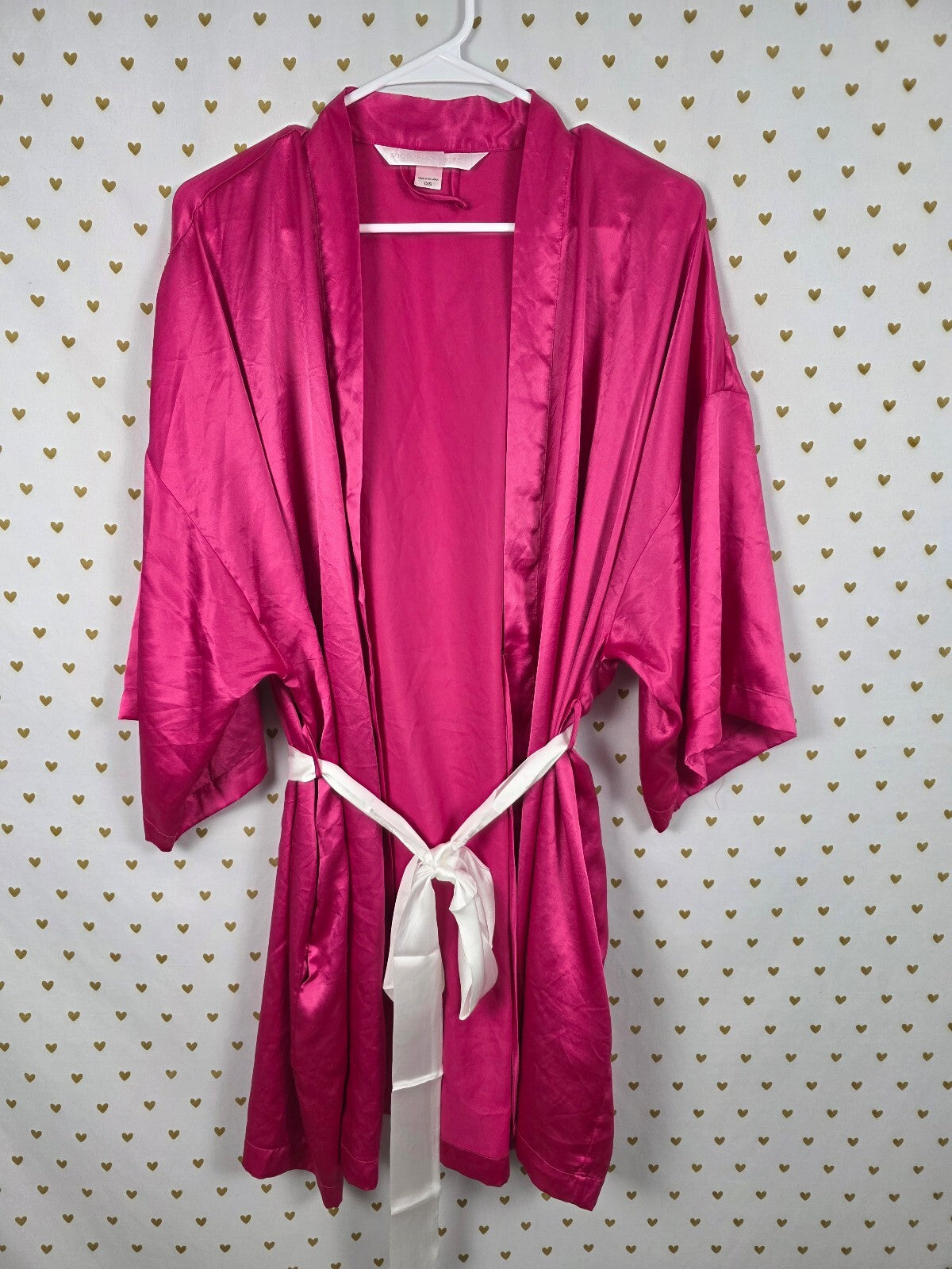 Victorias Secret Satin Silky Robe Lounge Kimono Cover Up ONE SIZE FITS ALL