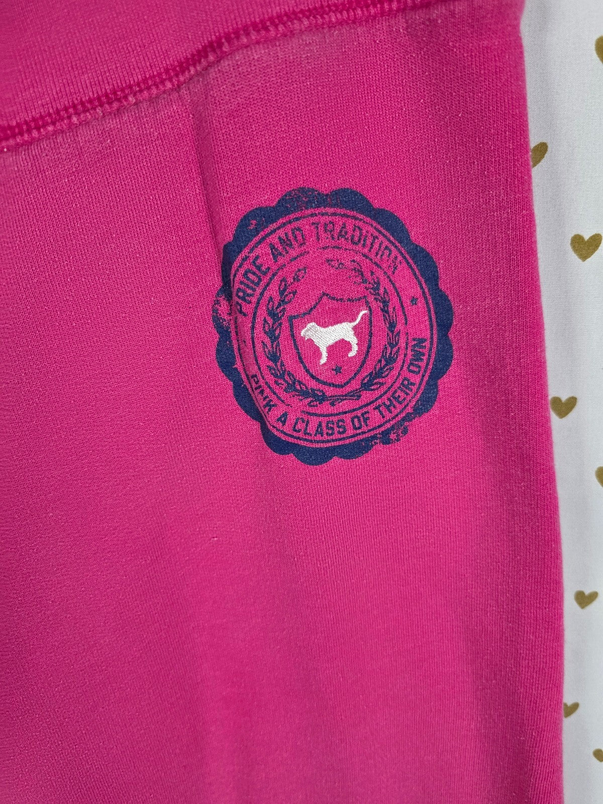 Victorias Secret PINK Vintage y2l Logo Butt Unversity Sweats Sweatpants LARGE