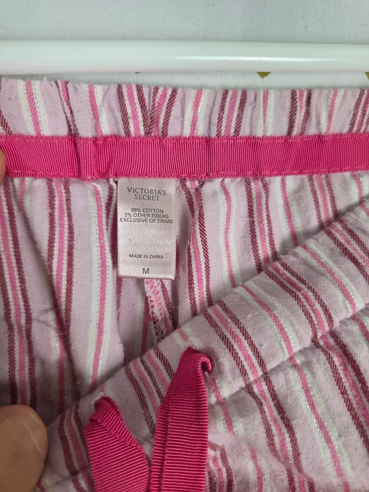 Victorias Secret Super Soft Cotton Medium Sleep Set 2pc Shirt Pants Medium