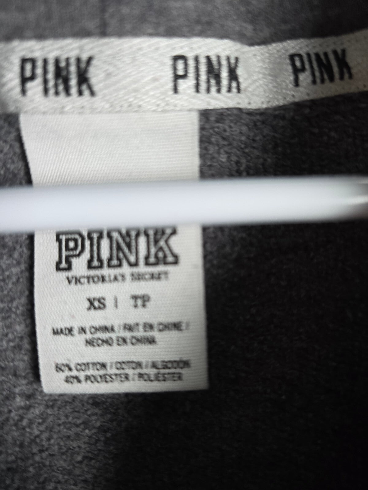 Victorias Secret Pink Bling Full Zip hoodie Jacket XS Sequined