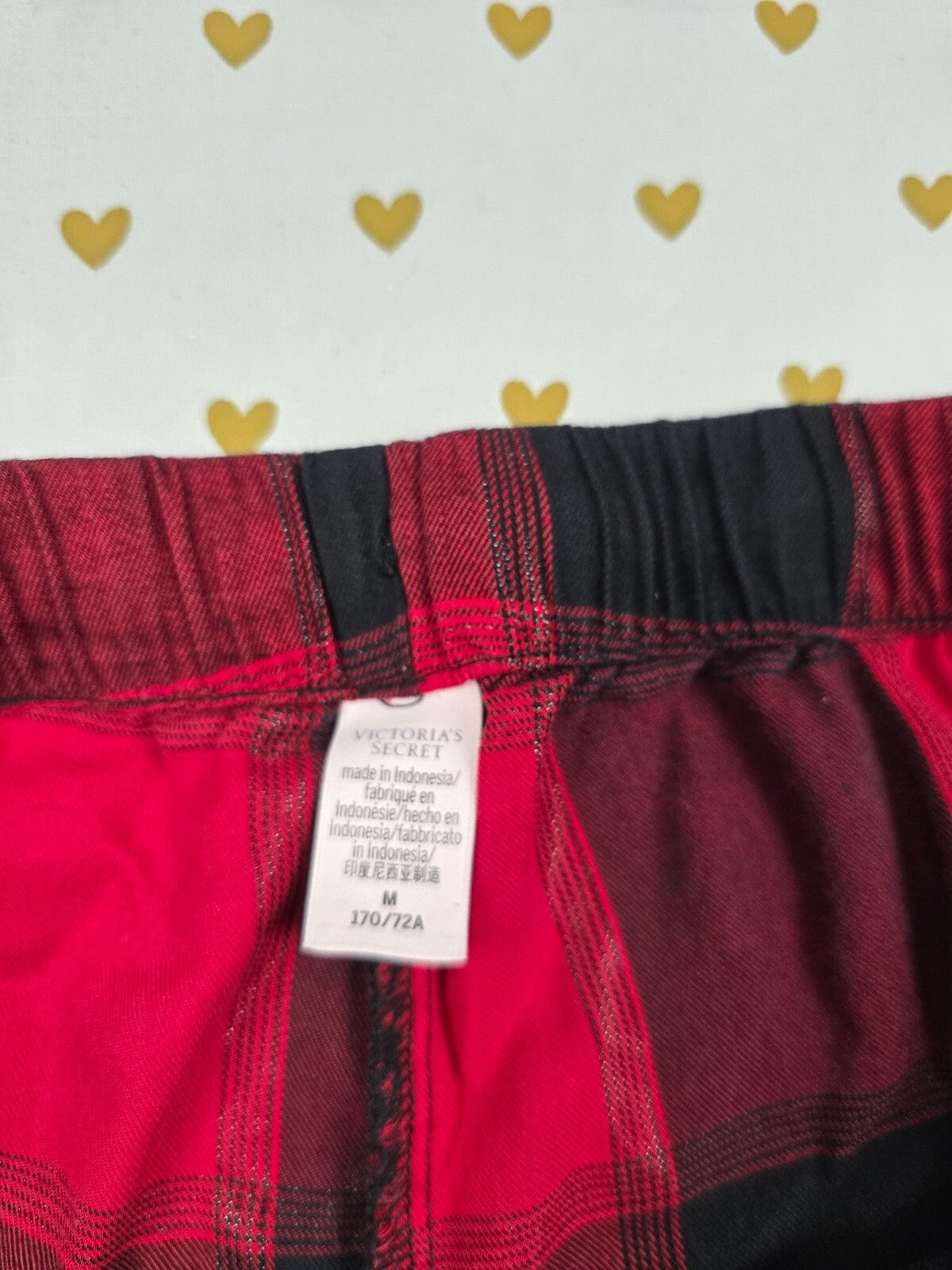 Victorias Secret Buffalo Plaid Check Medium Sleep Shorts Boxers Pajama Bottoms