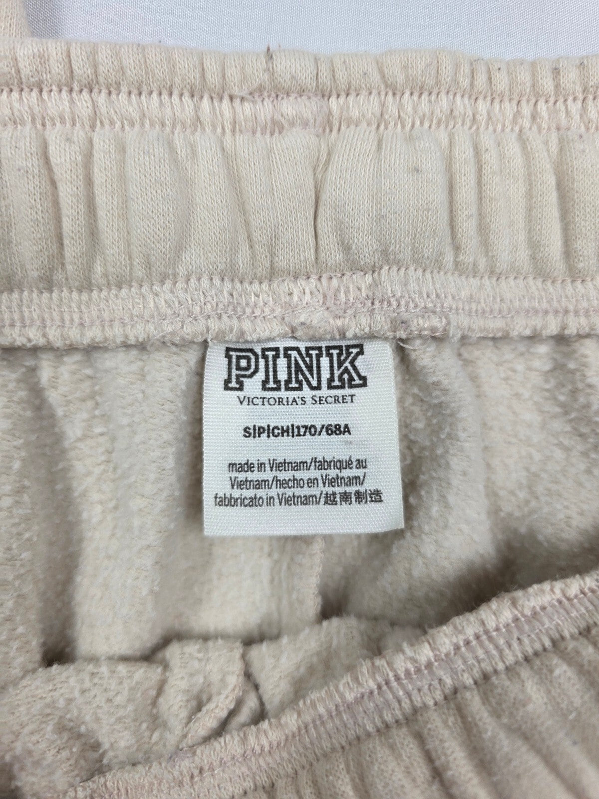 Victorias Secret Pink Leopard Cheetah Full zip Sweats SET Small 2pc Sweatpants