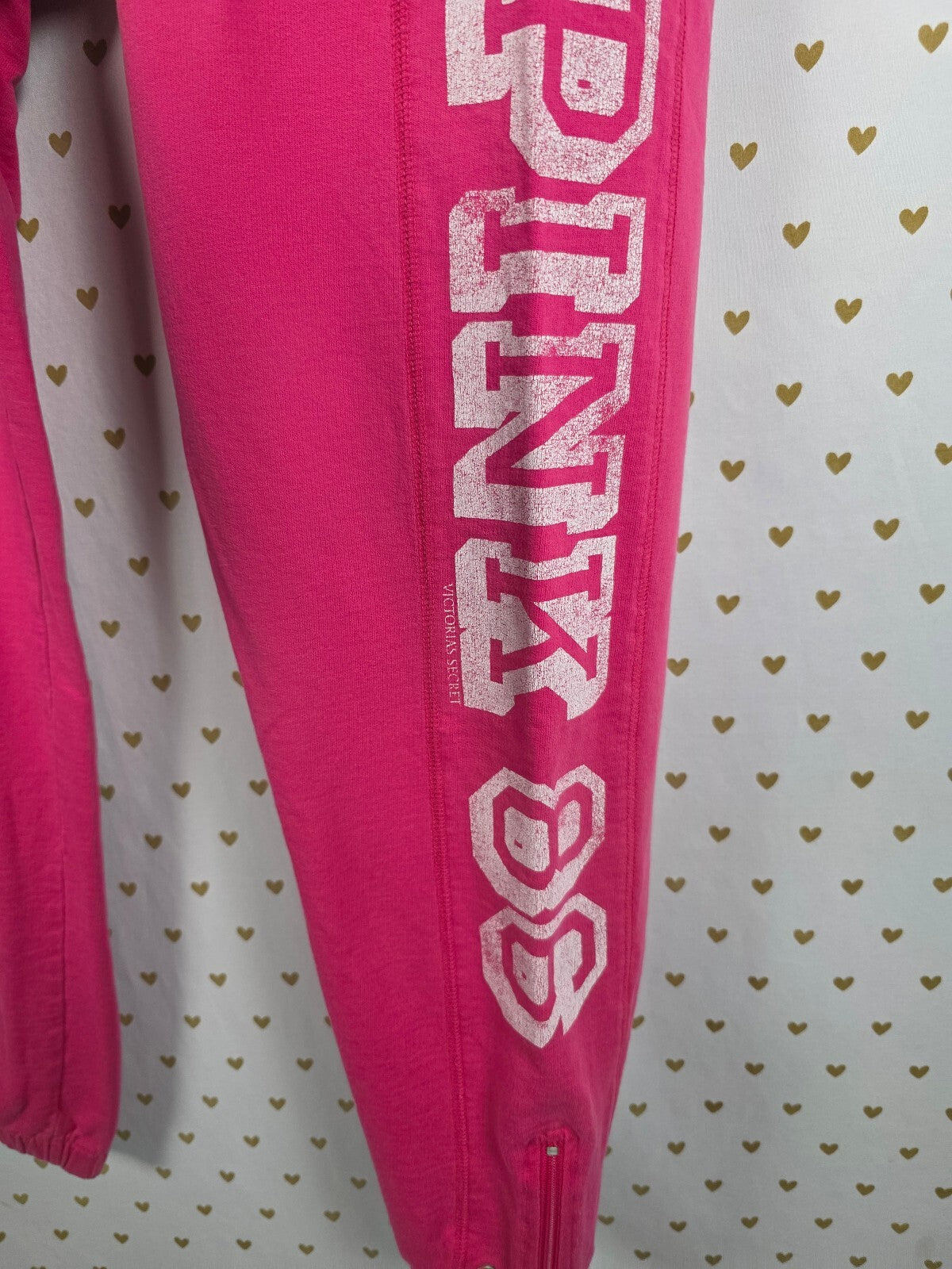 Victorias Secret PINK Vintage Ankle Zip Y2k Sweats Sweatpants Large