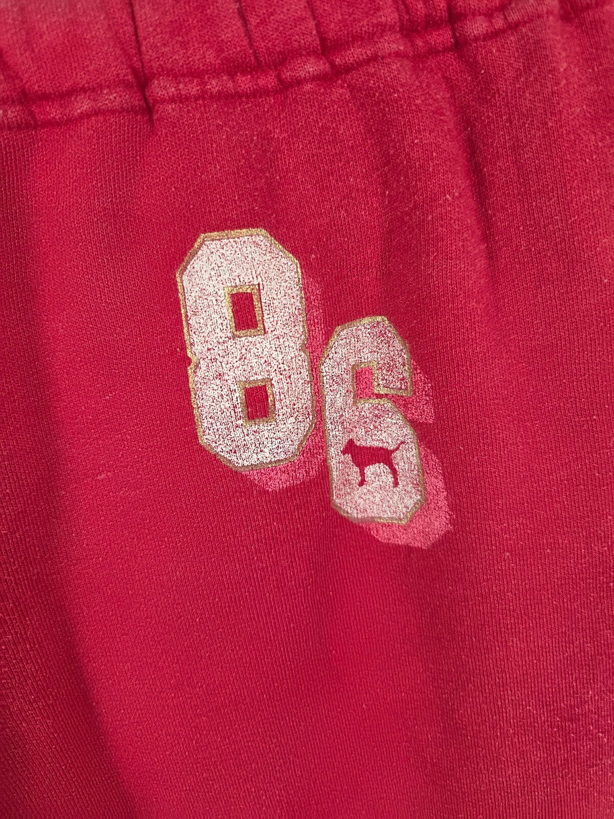 Victorias Secret PINK University Logo Sweats red Sweatpants XS Y2k