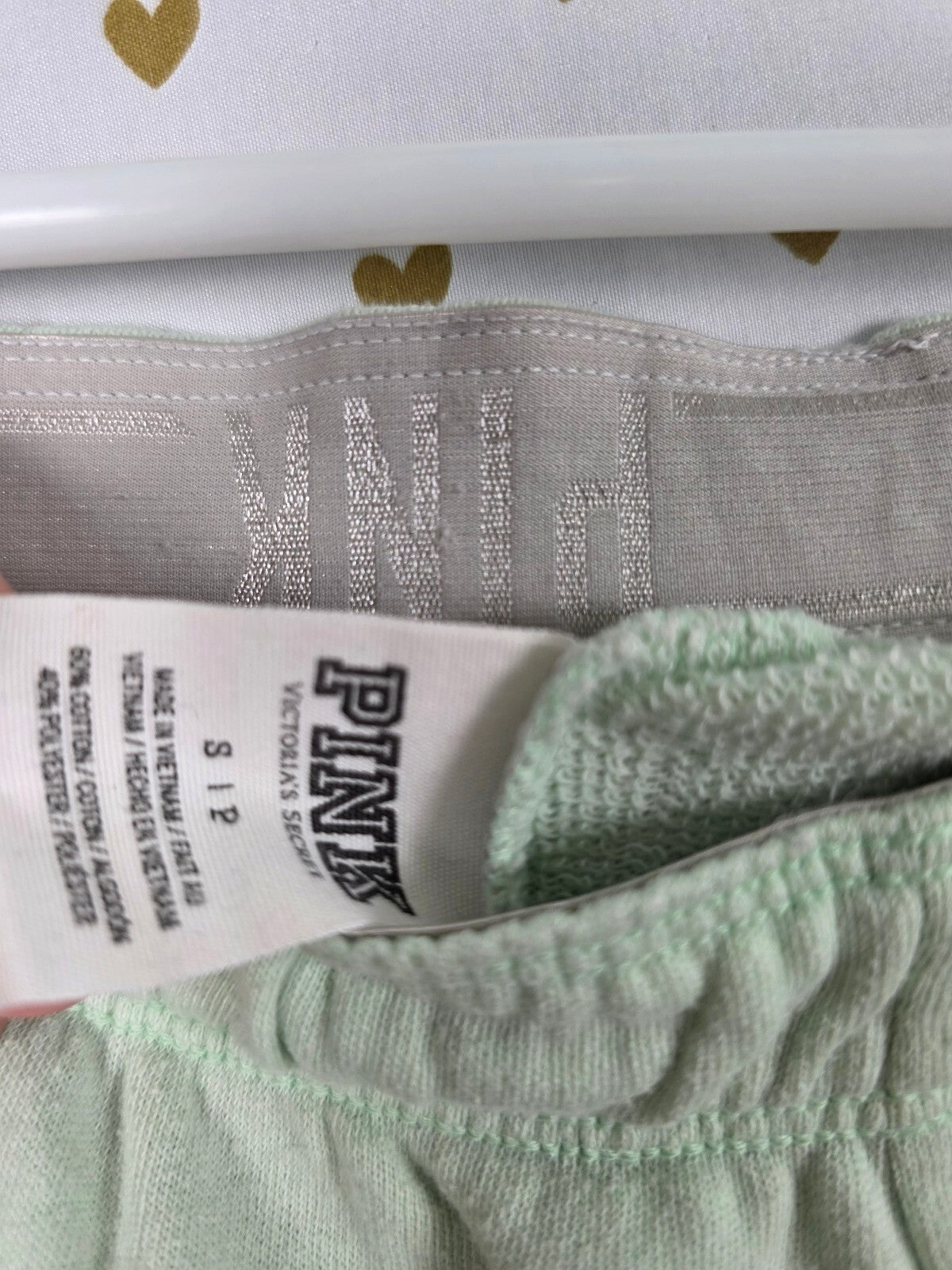 Victorias Secret PINK Mint Tapered Joggers sweats Sweatpants SMALL