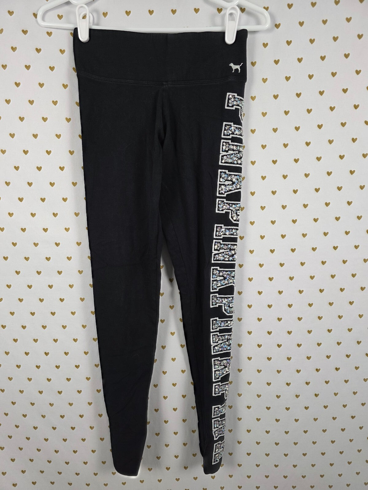 Victorias Secret PINK BLING Yoga Pants Leggings Studded XS