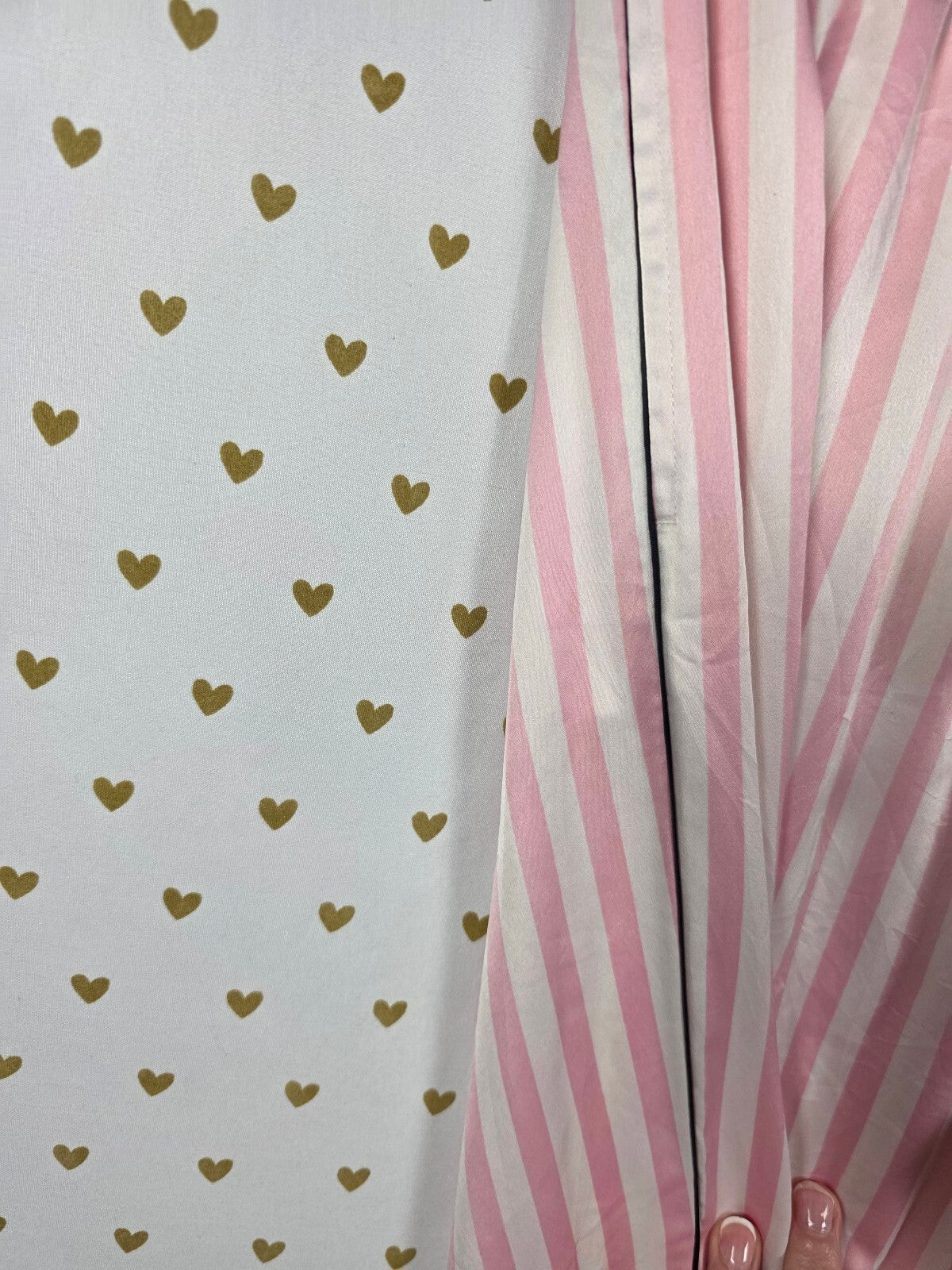 Victorias Secret Satin Striped Iconic Sleep Pants Pajama PJ Bottoms Medium