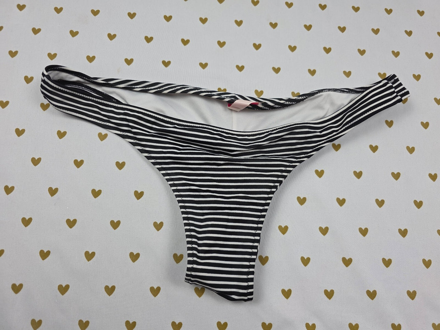 Victorias Secret Swim Bikini Bottom Striped Swimwear MEDIUM