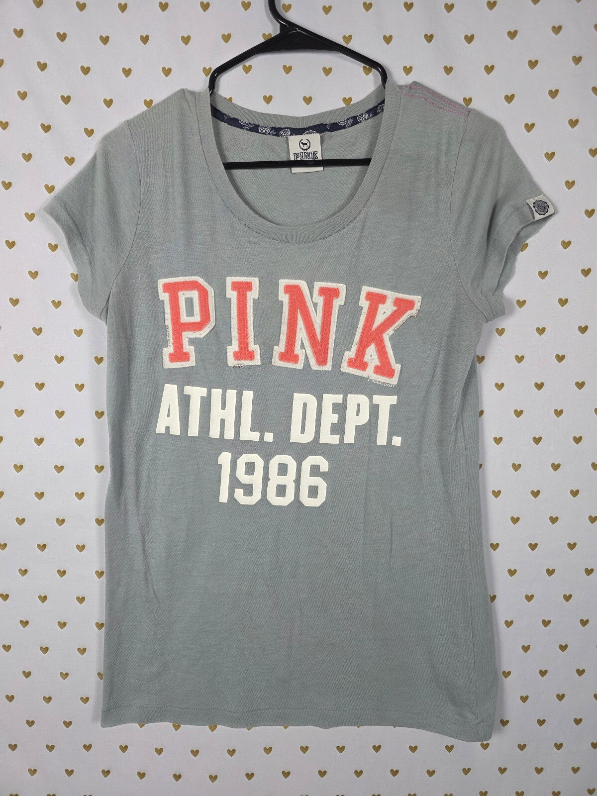 Victorias Secret PINK Vintage Y2k Athletic Dept Tee Shirt LARGE