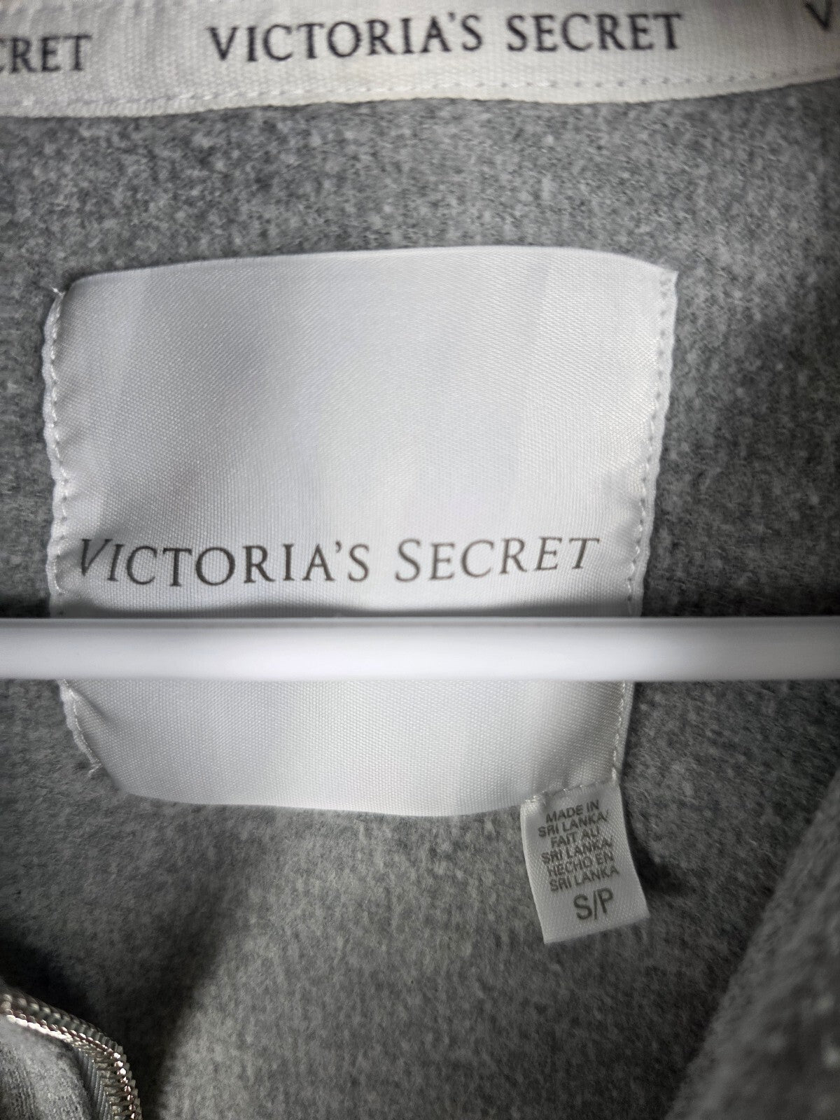 Victorias Secret ANGELS Wings Full zip Hoodie Jacket LOCALS ONLY SMALL