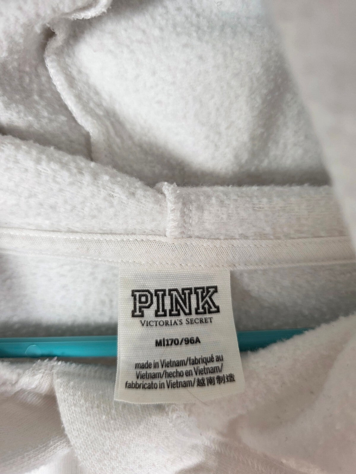 Victorias Secret Pink Rainbow Logo Pullover Hoodie Sweater Medium