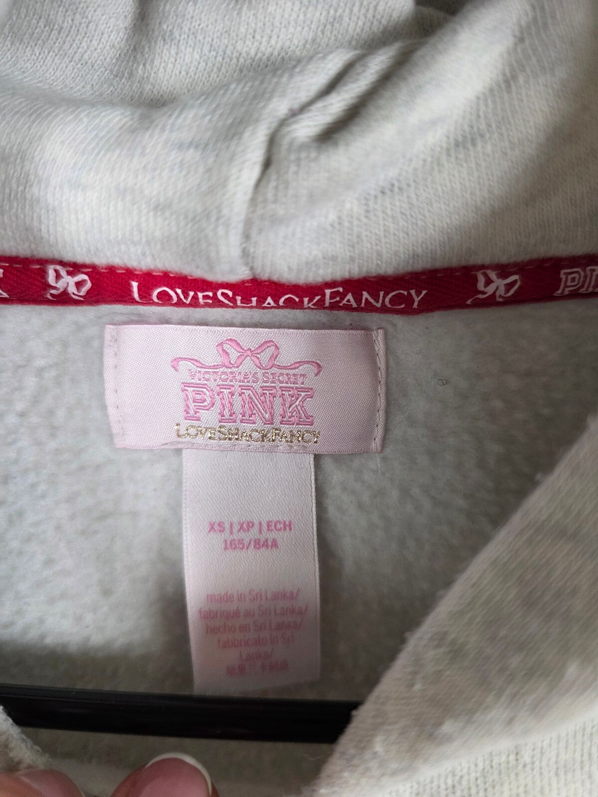Victorias Secret Pink LOVESHACKFANCY Bling Dog Pullover Sweater XS Sequined