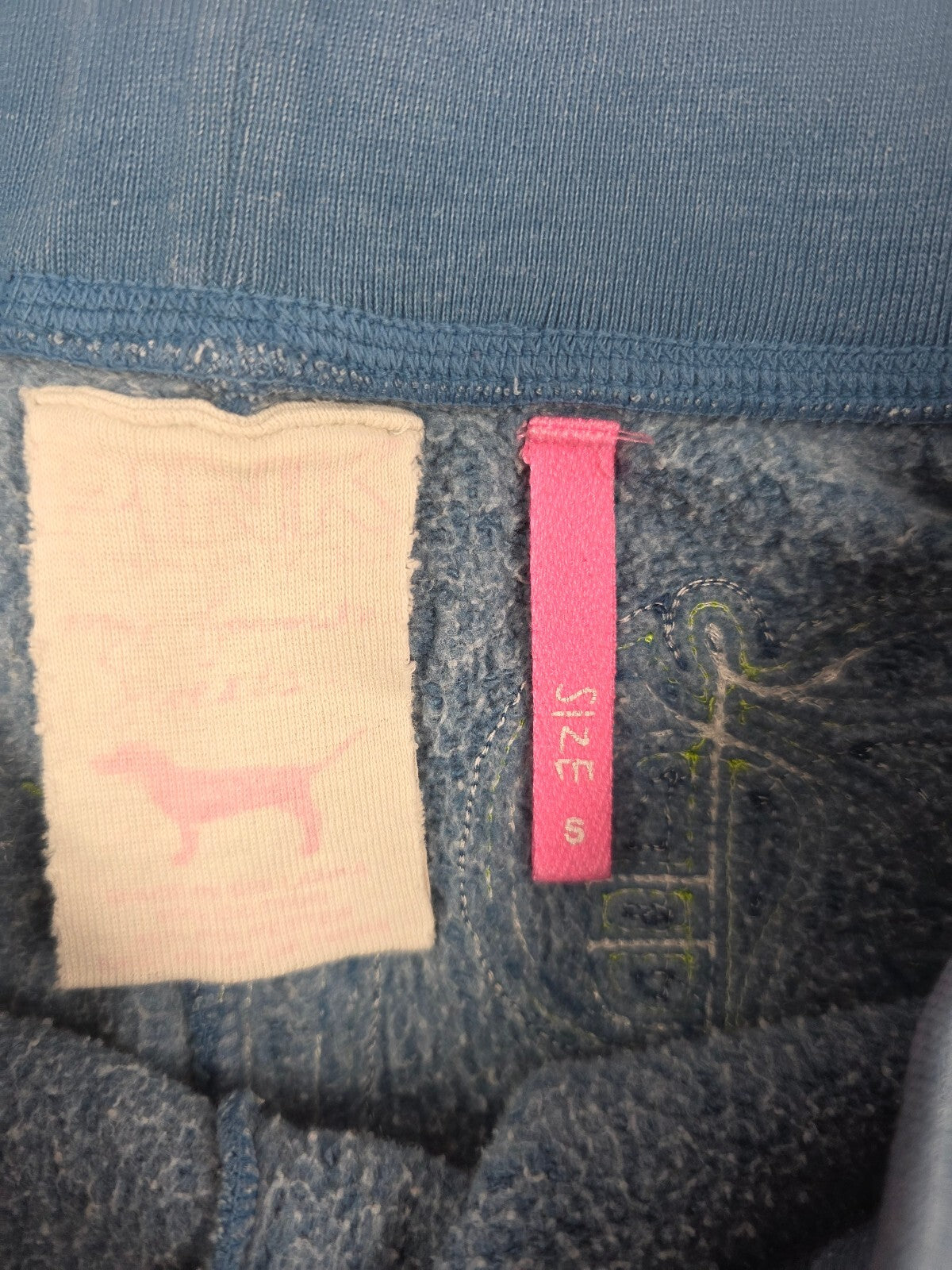 Victorias Secret Vintage Y2k TOO MUCH PINK TOO LITTLE TIME Sweat Shorts SMALL