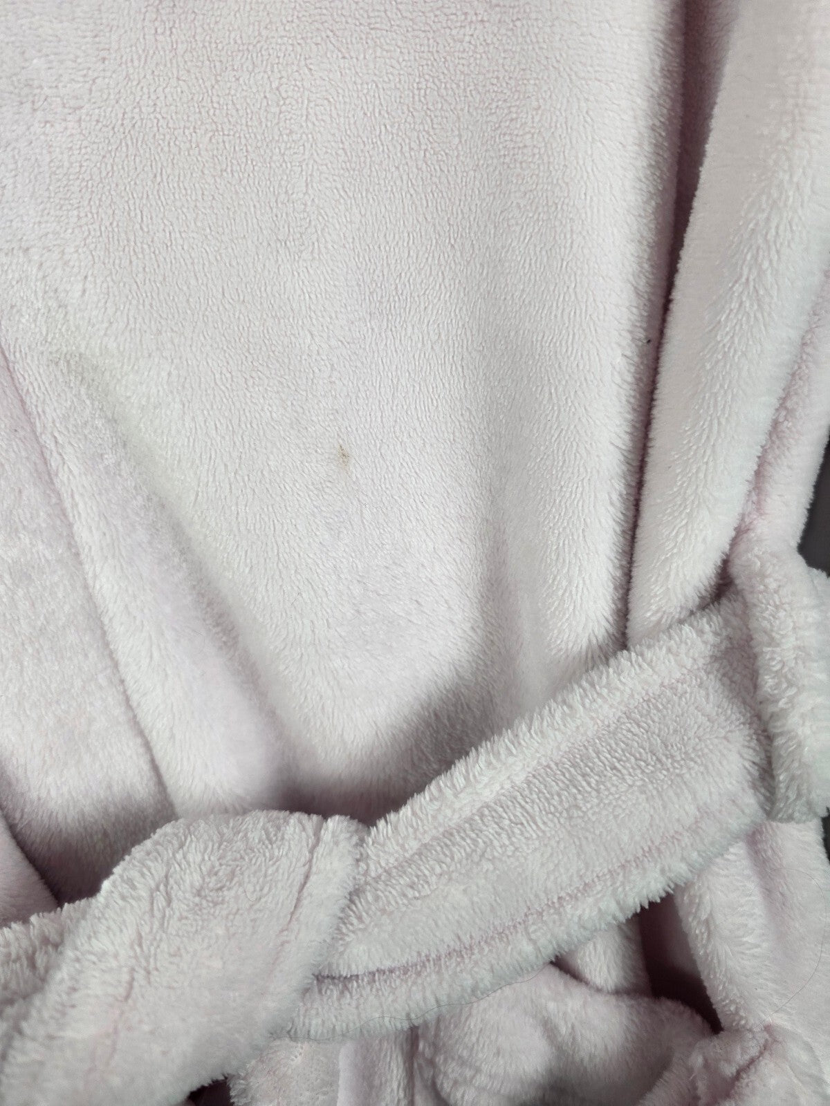 Victorias Secret Pink Thick Fluffy Bling Sequined Gold Crest Hooded Robe Med L