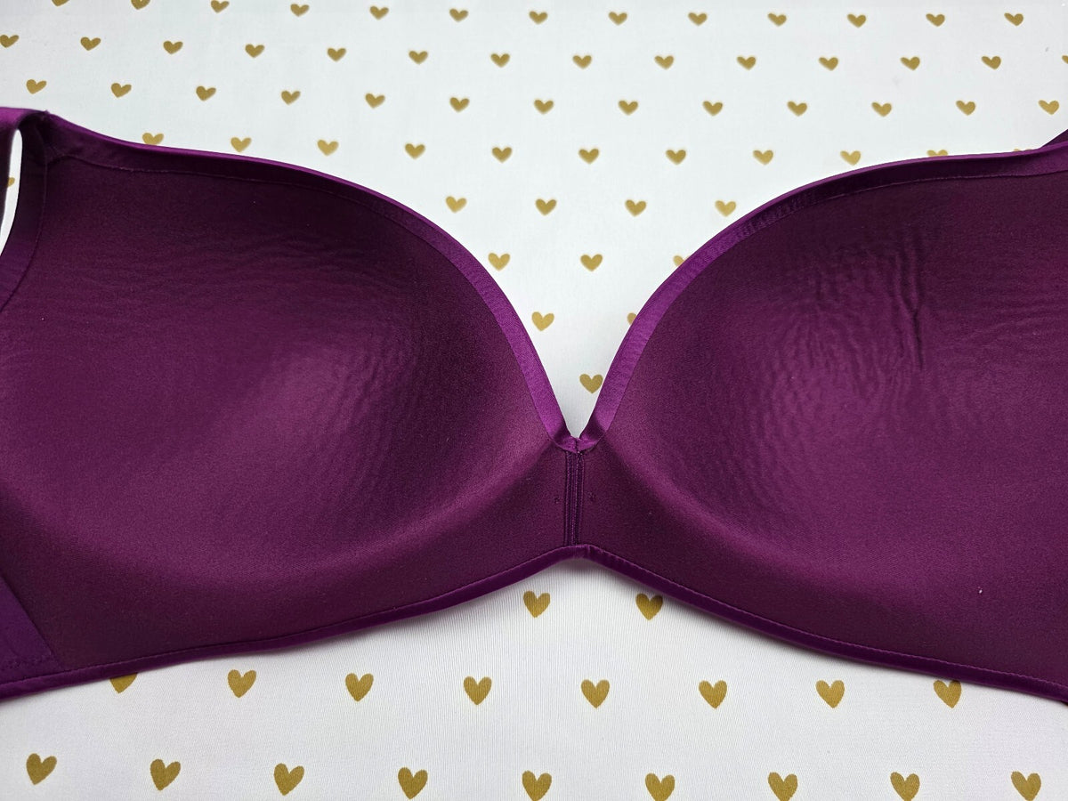 Victorias Secret Purple SO OBSESSED Padded WIreless No Wire bra 38D