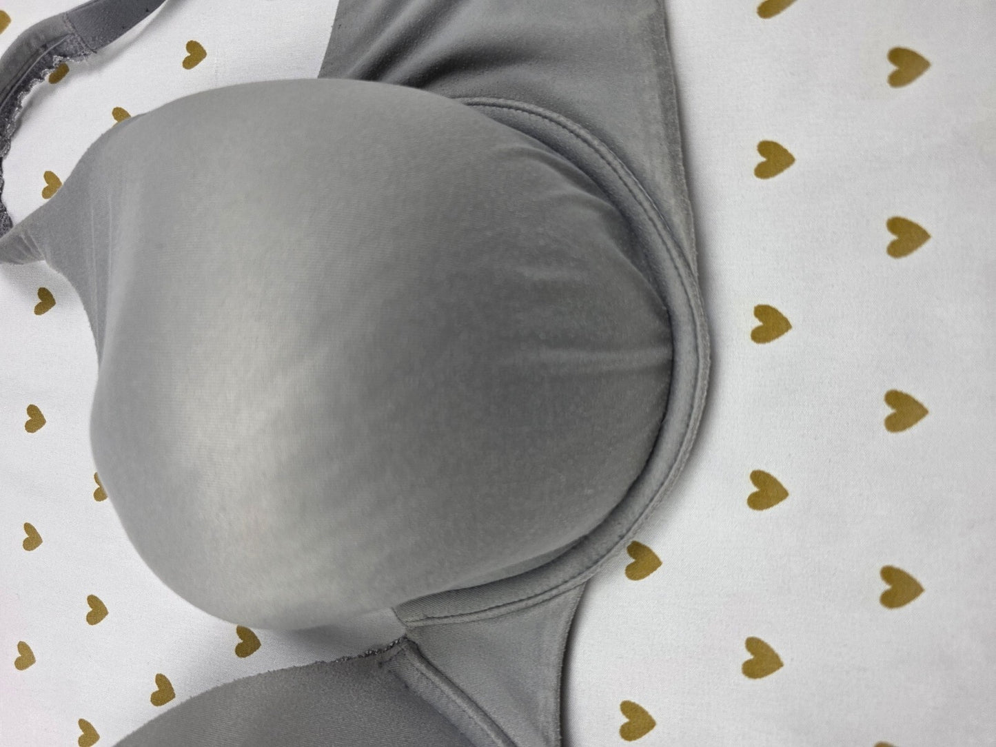 Victoria's Secret Grey Body By Victoria Lined Perfect Coverage Bra 36DD