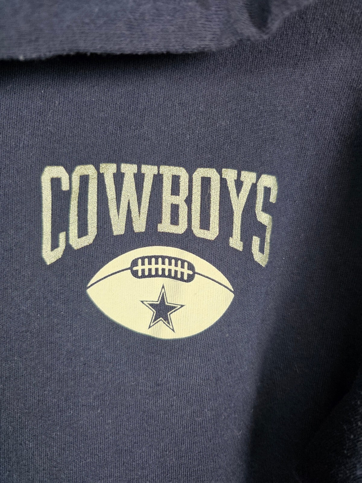 VS PINK Dallas Cowboys NFL BLING Full Zip Hoodie Small Drafted Navy Bling