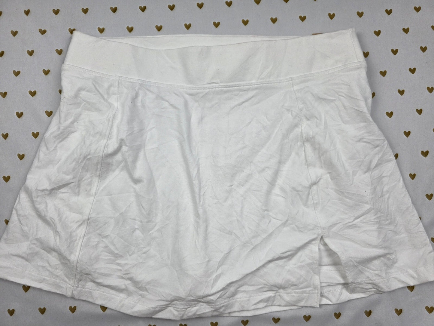 Victorias Secret PINK NEW NWT White Skorts Skirt Shorts Athletic Large