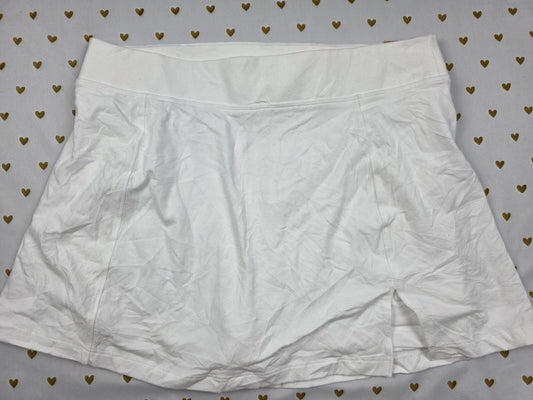 Victorias Secret PINK NEW NWT White Skorts Skirt Shorts Athletic Large