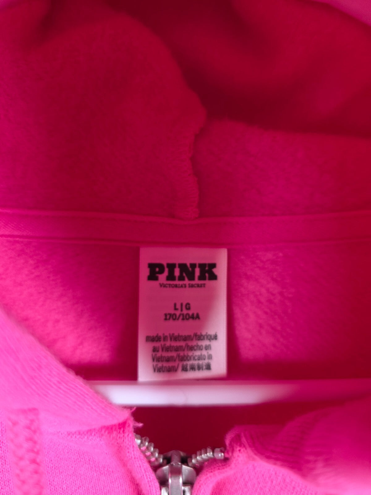 Victoria's Secret PINK Old English BLING Hoodie Sweatpants Gothic Halloween M L
