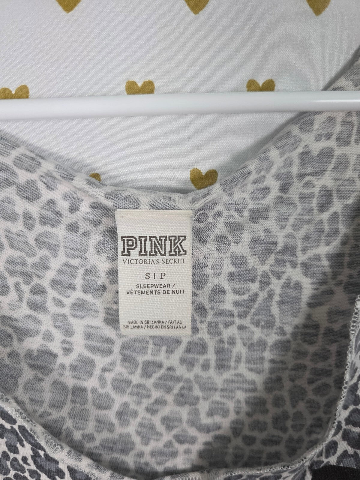 Victorias Secret PINK Leopard Cheetah Logo Tank Top SMALL