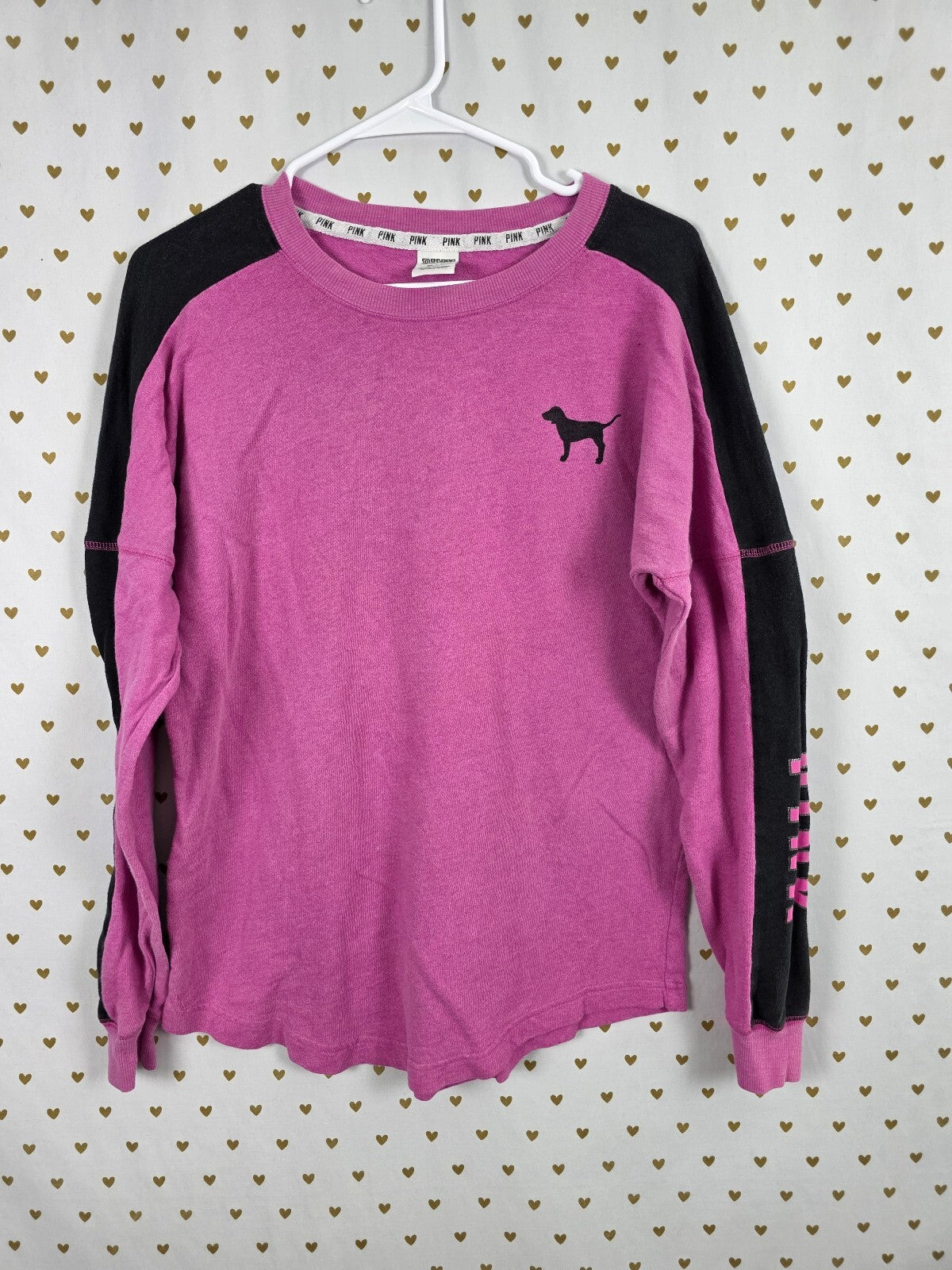 Victorias Secret PINK Oversized Purple Sweater Shirt Long Sleeve XS