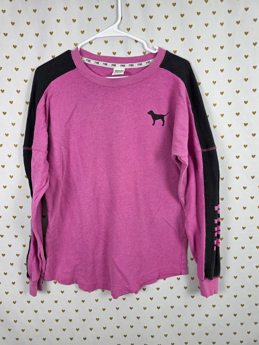 Victorias Secret PINK Oversized Purple Sweater Shirt Long Sleeve XS