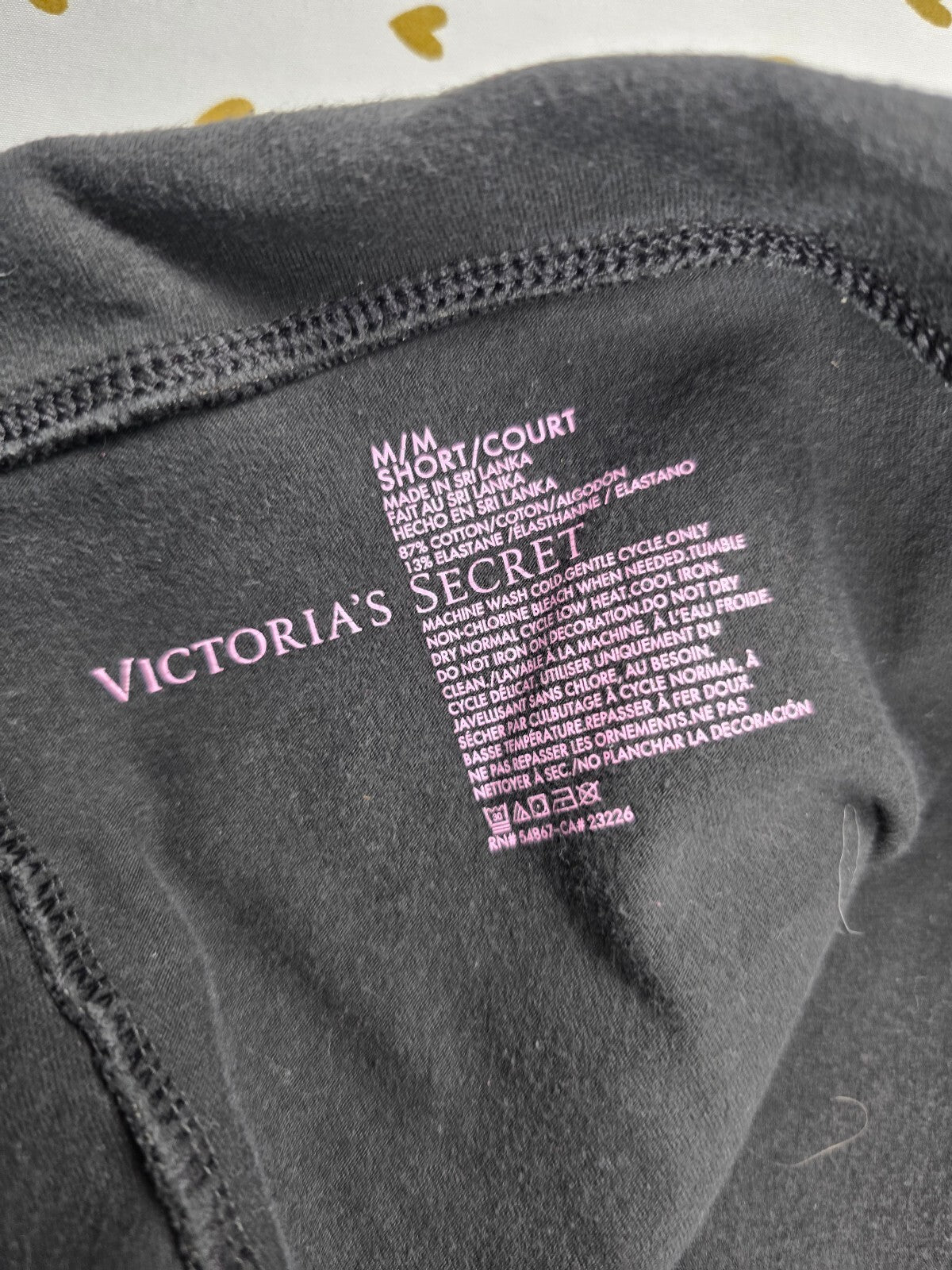 Victorias Secret ANGELS Bling Sequined WINGS Foldover Yoga Pants Flare MEDIUM