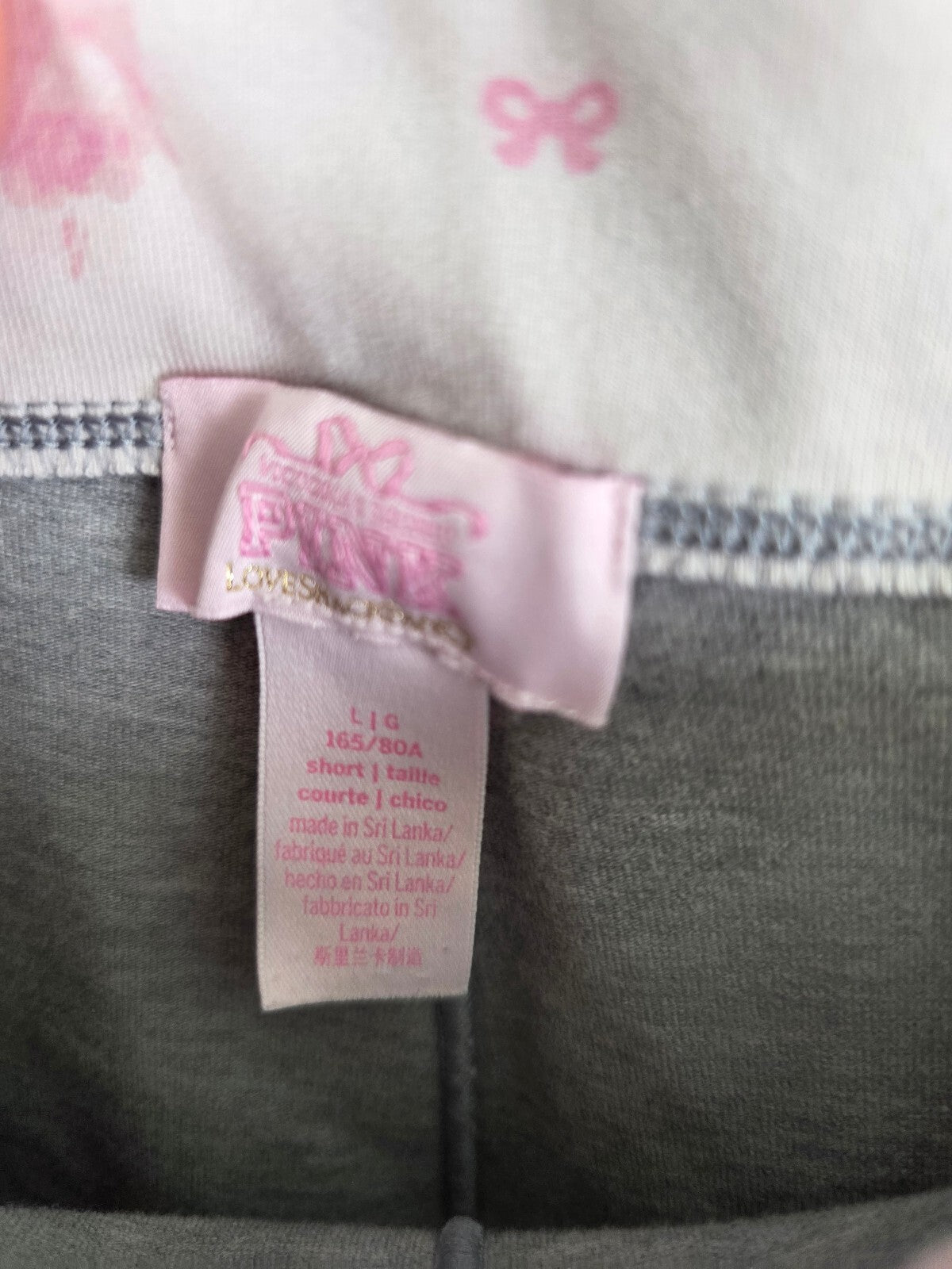 Victorias Secret PINK Loveshackfancy  Floral Foldover Yoga Pants large Short