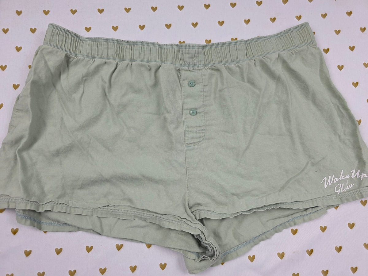 Victorias Secret PINK Sage Medium Sleep Shorts Boxers Pajama Bottoms
