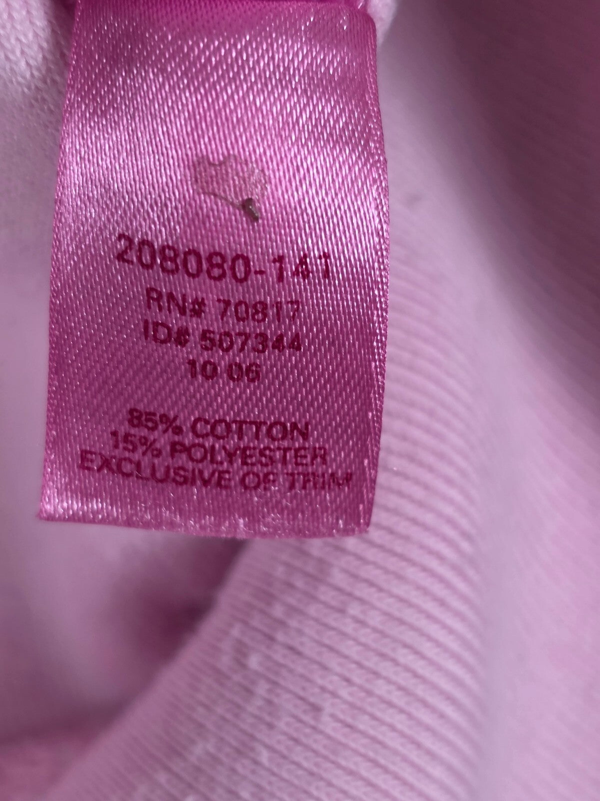 Victoria's Secret PINK Terry Crop Jacket Pink Rhinestone LOVE Full Zip MEDIUM