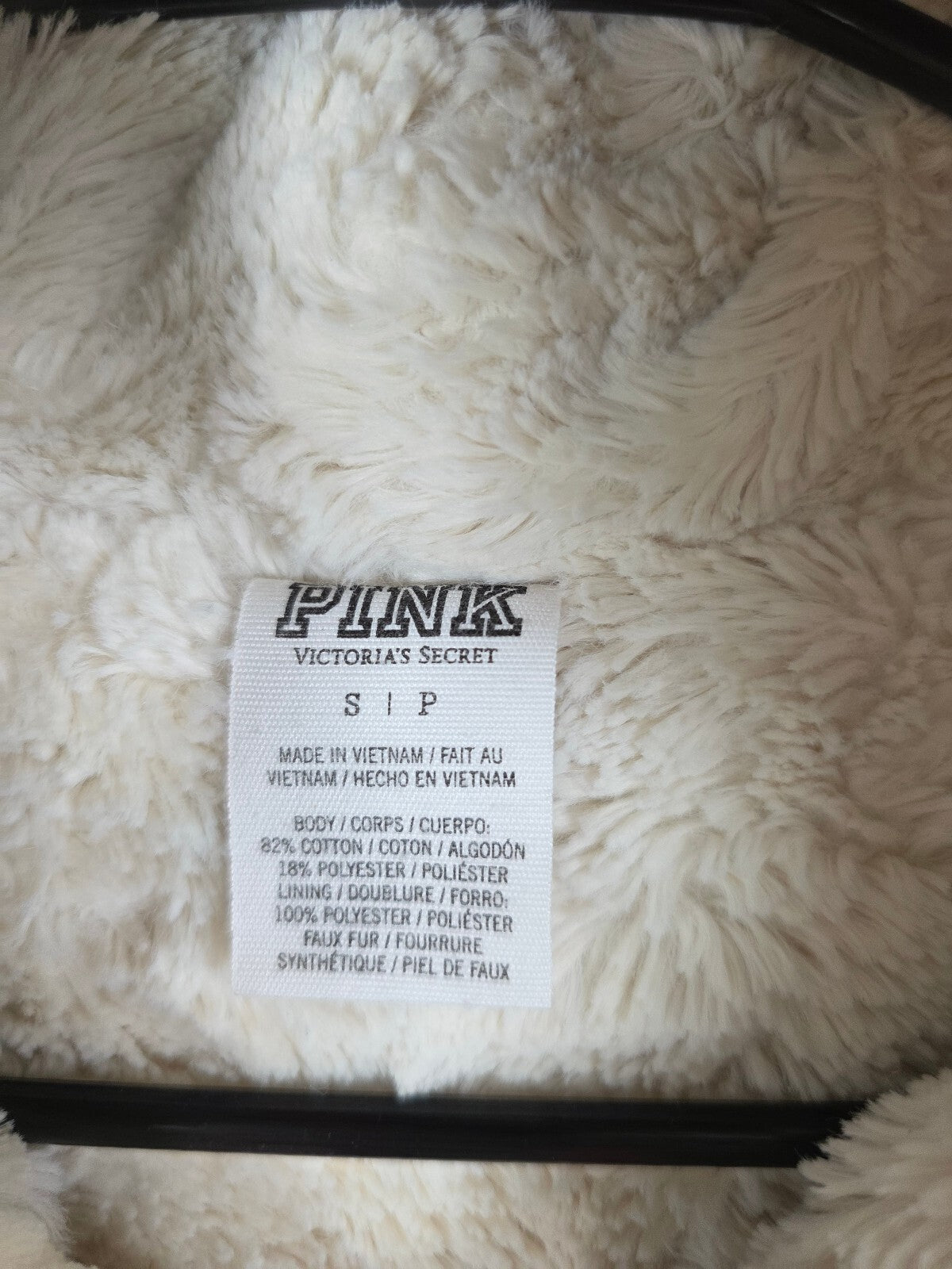 Victorias Secret Pink Vintage Y2k BLING gold Velour Hoodie Jacket FUR LINED SM
