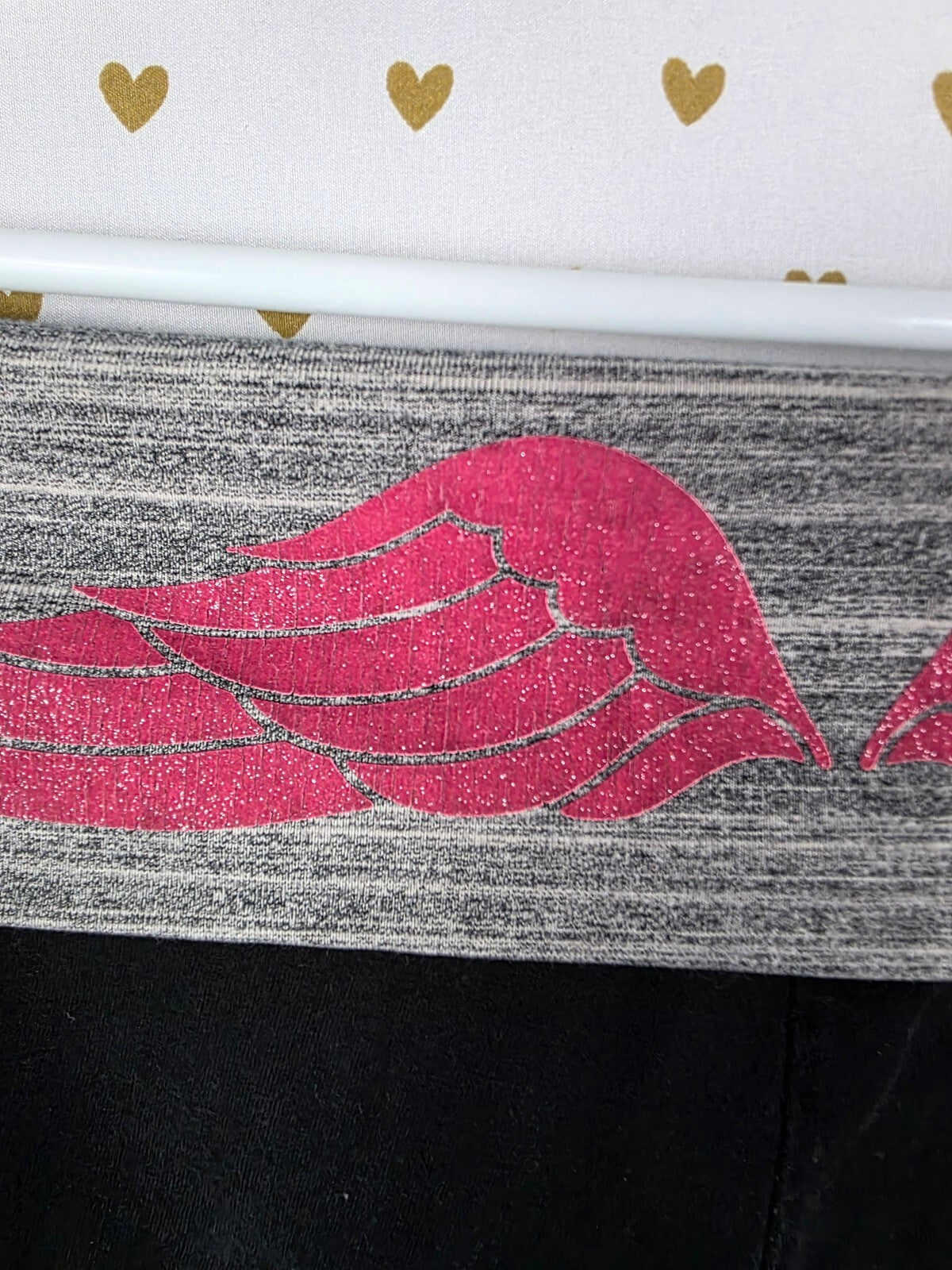 Victorias Secret Angels Bling Glitter Wings Ankle Skinny Foldover Yoga Pants SM