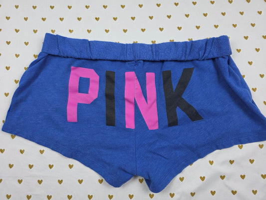 Victorias Secret PINK Vintage Logo Butt Sweat Shorts Y2k LARGE