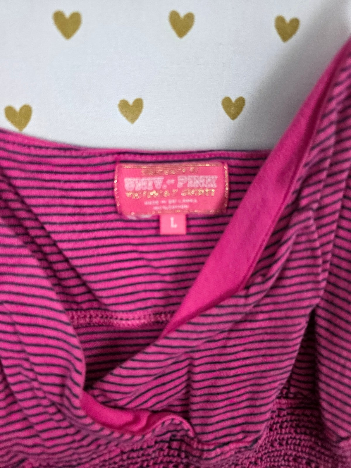 Victorias Secret PINK Vintage Ruffled Striped Tank Top Dress Y2k Large Univ
