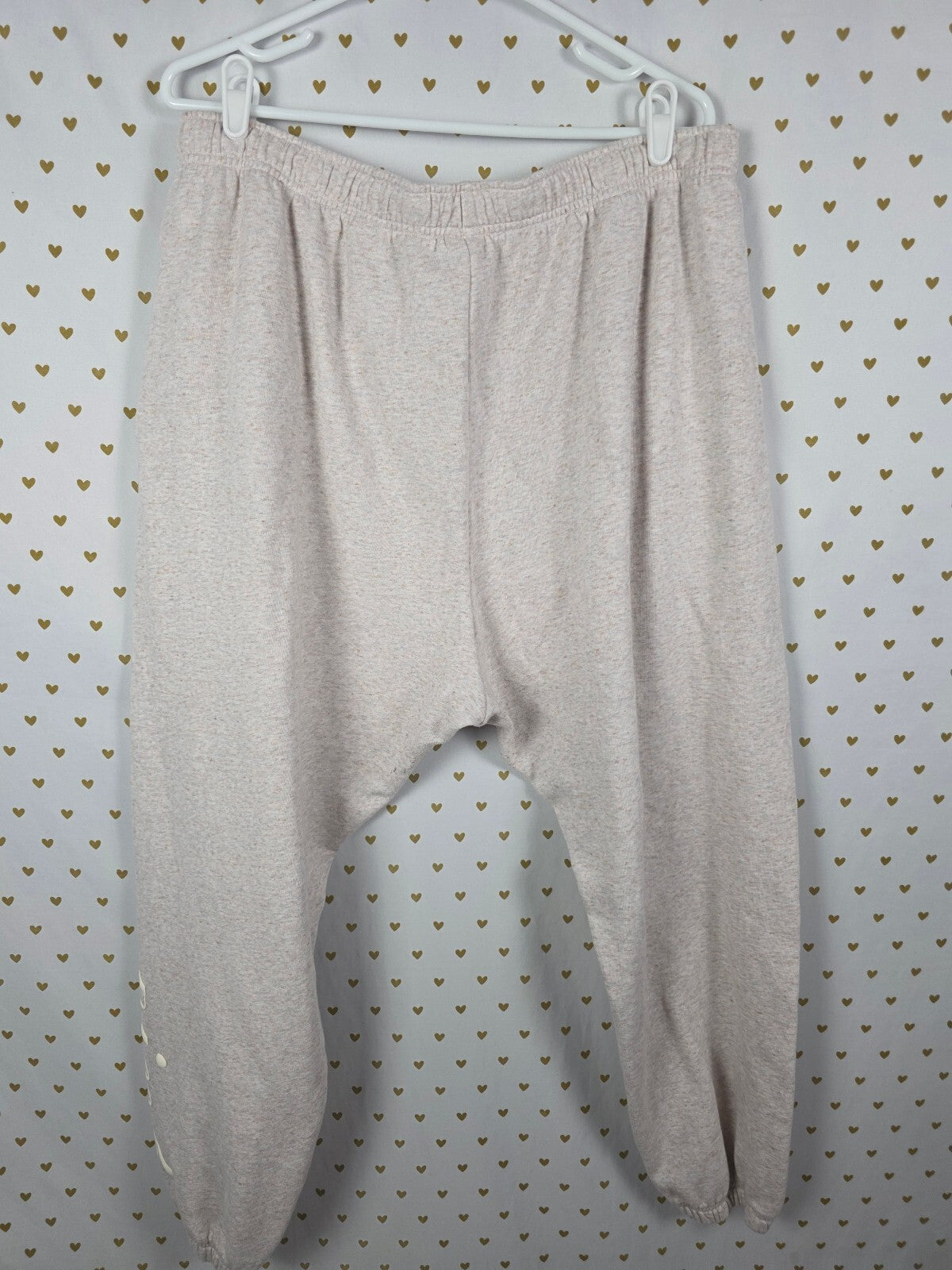 Victorias Secret PINK Logo Campus Sweatpants Sweats XXL 2XL