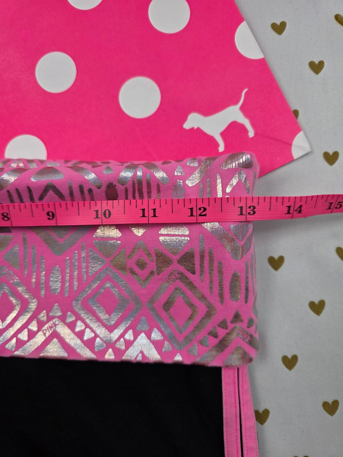 Victorias Secret PINK Foldover Shorts Yoga Holographic Y2k Vintage XS