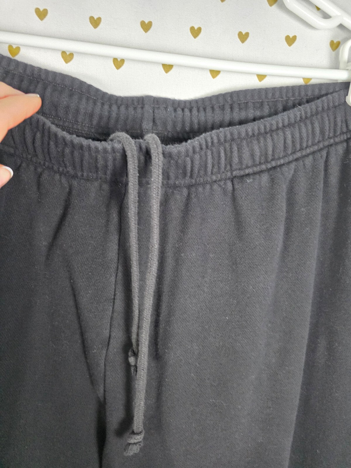 Victoria's Secret PINK Ivy Fleece Sweatshirt Sweatpants Set XXL Black Logo