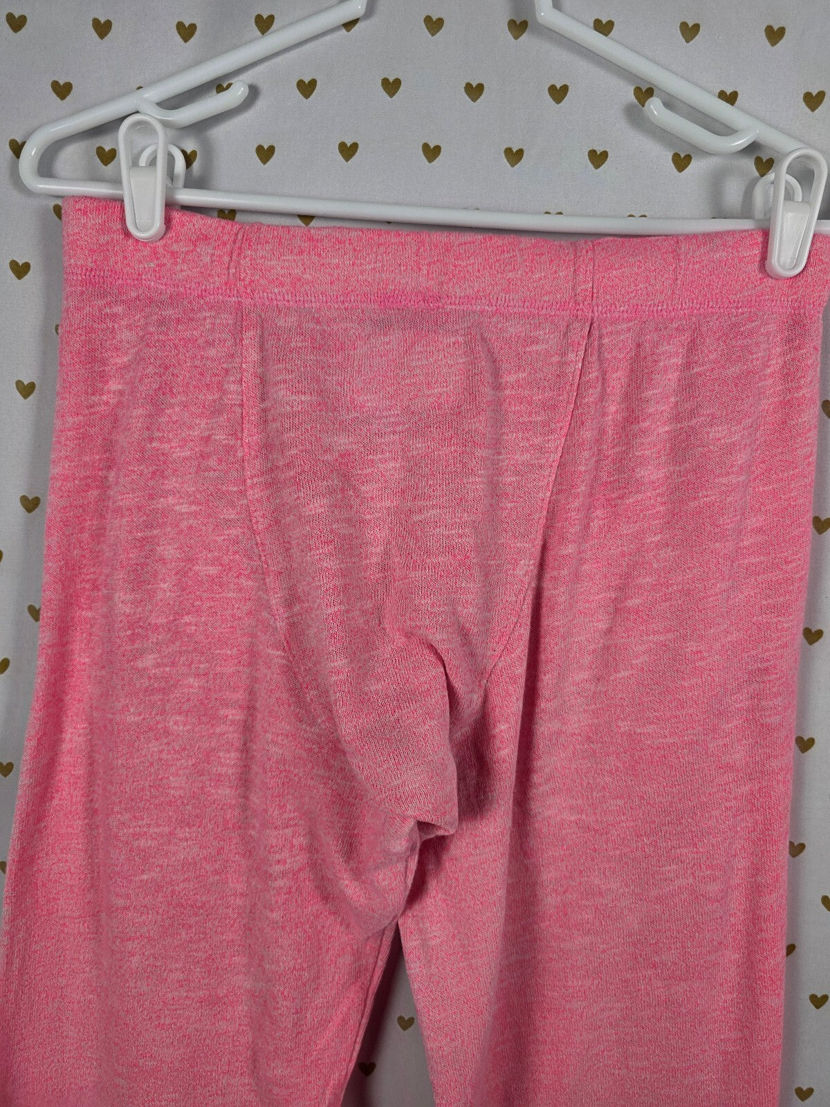 Victorias Secret PINK XS Heart Flared Sweats Sweatpants Boyfriend Diaper Butt