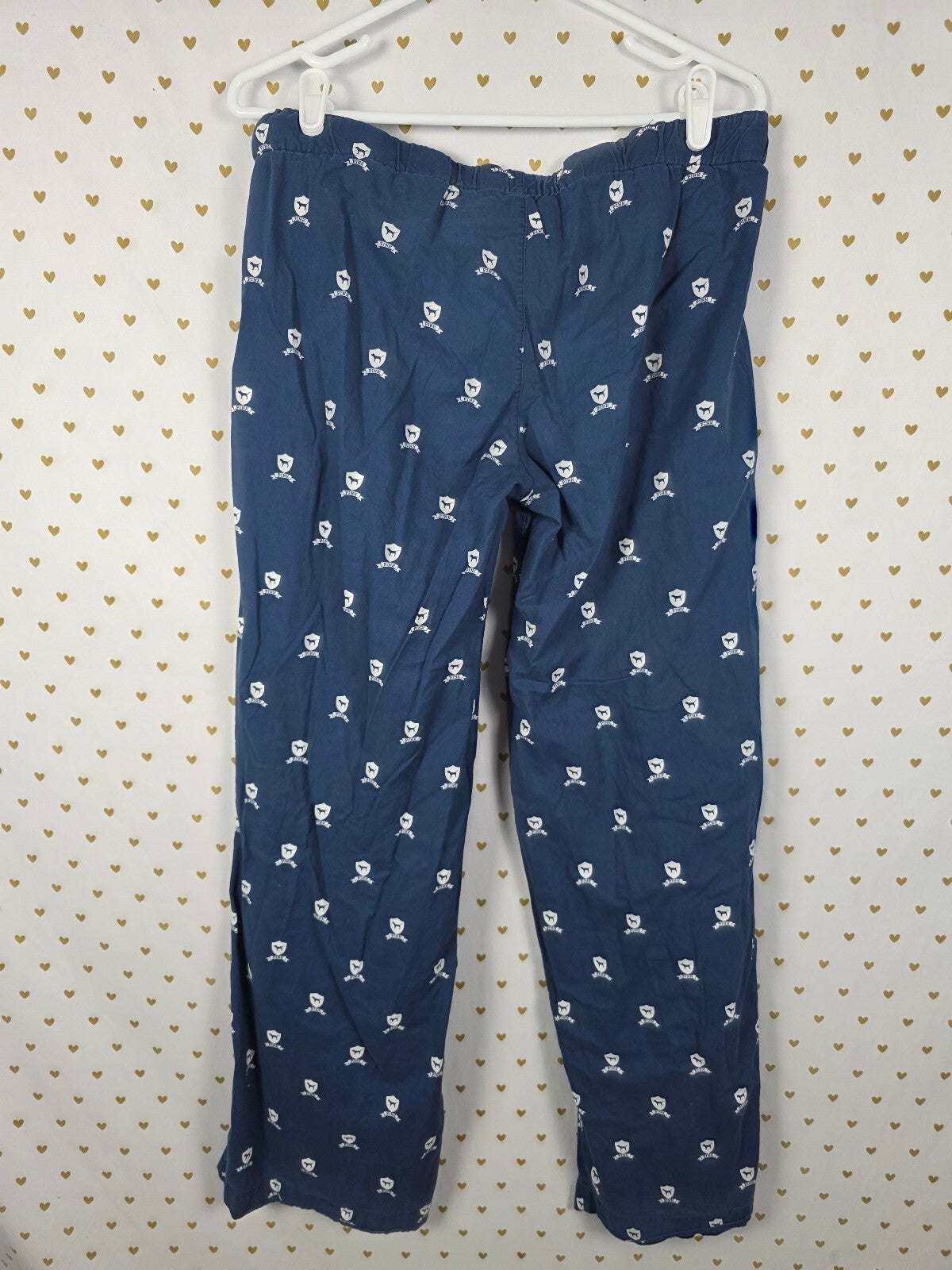 Victoria's Secret PINK University of PINK Pajama Pants Navy Crest M