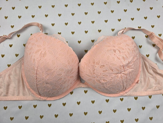 Victorias Secret Lace Lined Bright Push Up  bra 36DD